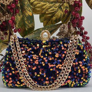 Exquisite Sequin Clutch Evening Bag